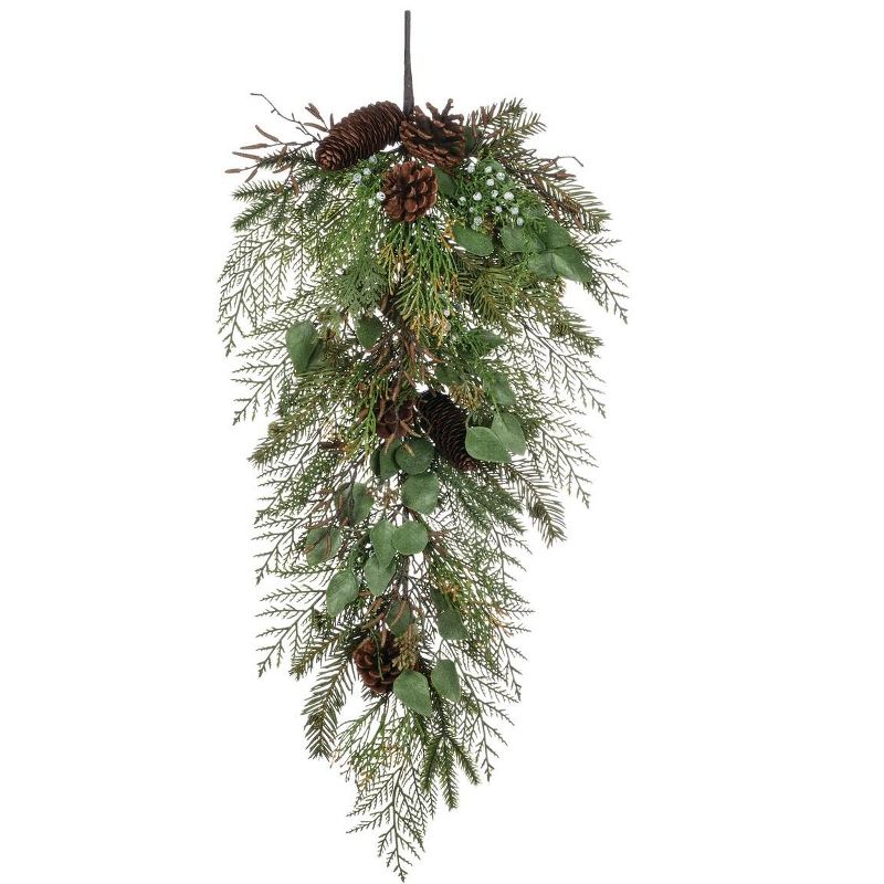 Sullivans Artificial Cedar, Juniper and Eucalyptus Swag 32"H Green