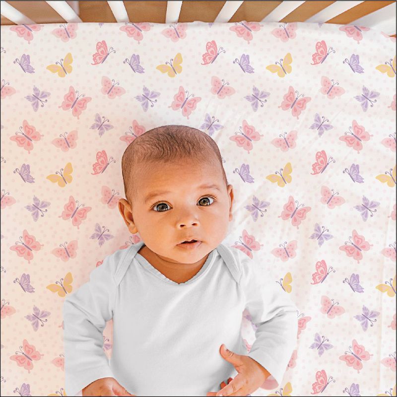 Clementine Kids Blush Bloom Crib Sheet