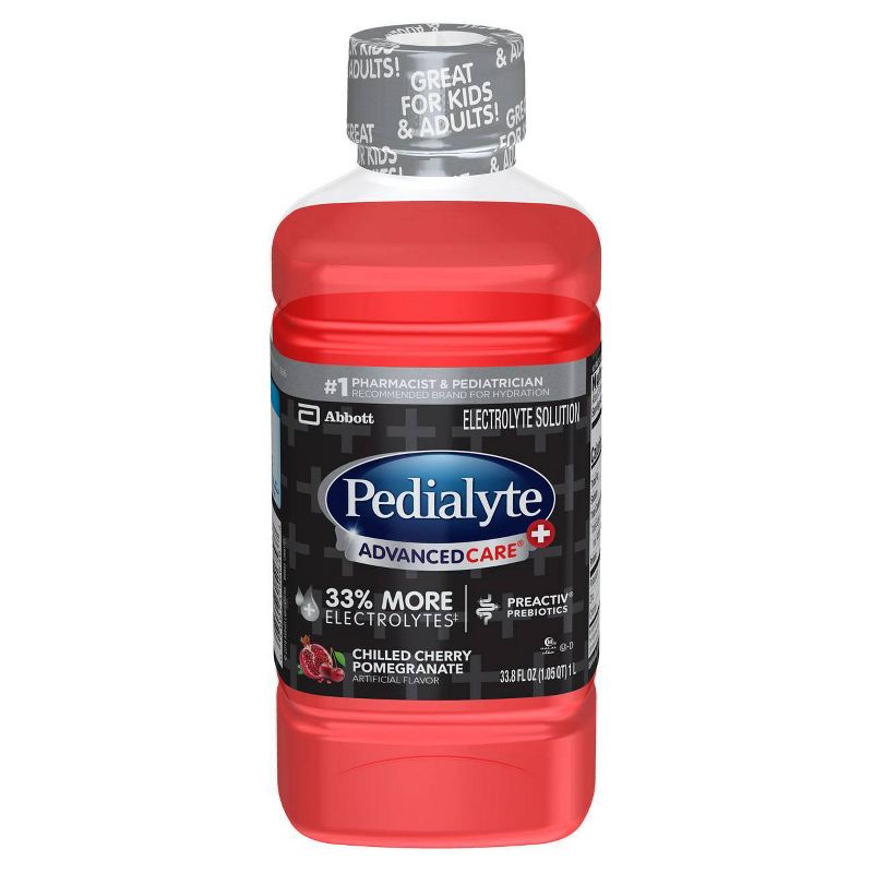 Pedialyte AdvancedCare Plus Electrolyte Solution - Chilled Cherry Pomegranate - 33.8 fl oz
