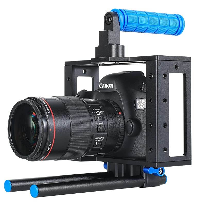 Aluminum DSLR Camera Rig Cage for DSLR Camera/Video 5D Mark II