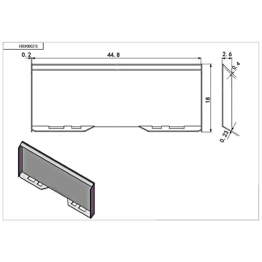 1/4" 14MP Quick Tach Attachment Mount Plate Kubota Bobcat Skid Steer