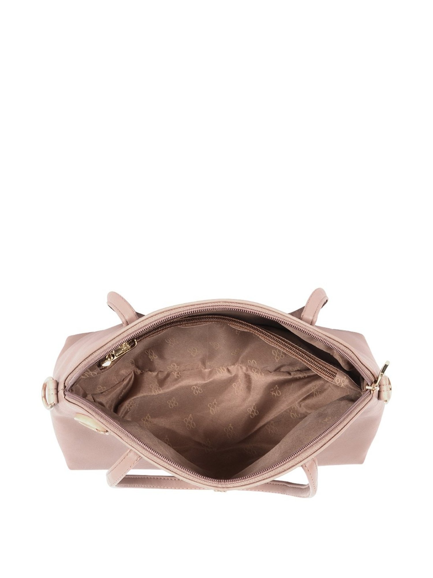 Baggit Lxe Roll Pink Solid Medium Handbag