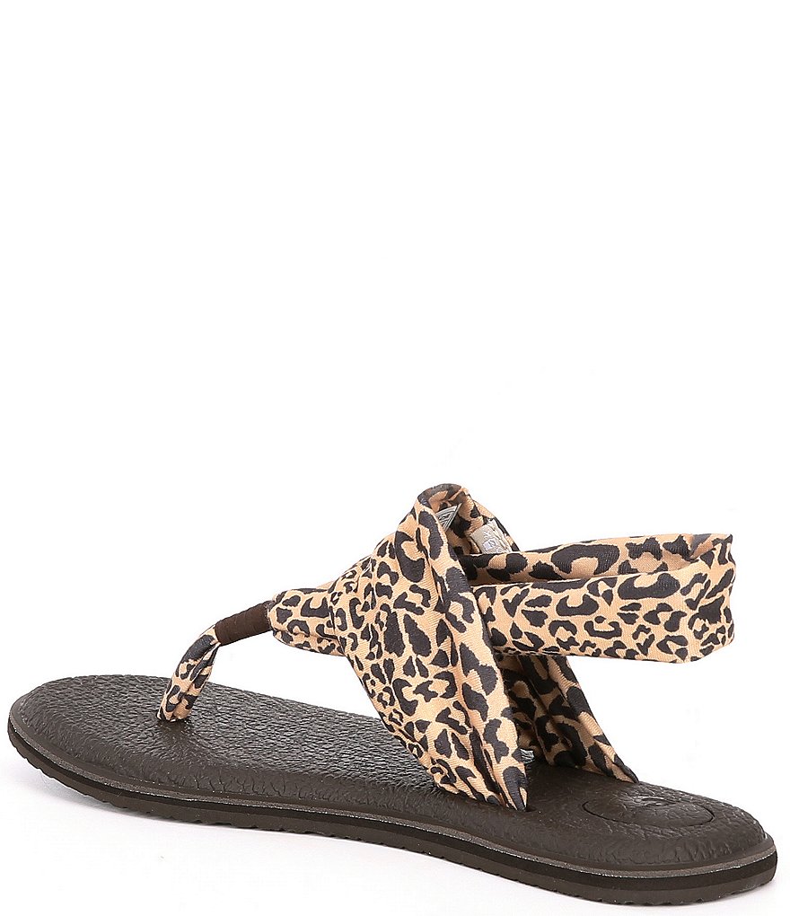 Sanuk Yoga Sling 2 Prints Leopard Print Sandals