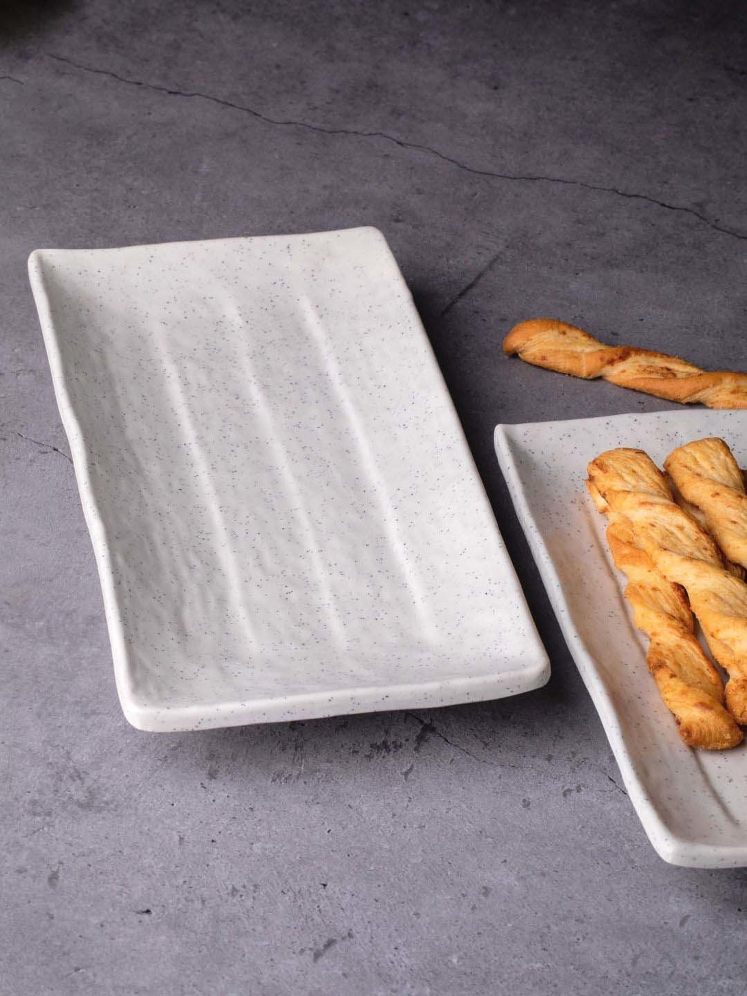 Gibson Home 18" x 24" Ceramic Gracious Rectangular Serving Platter