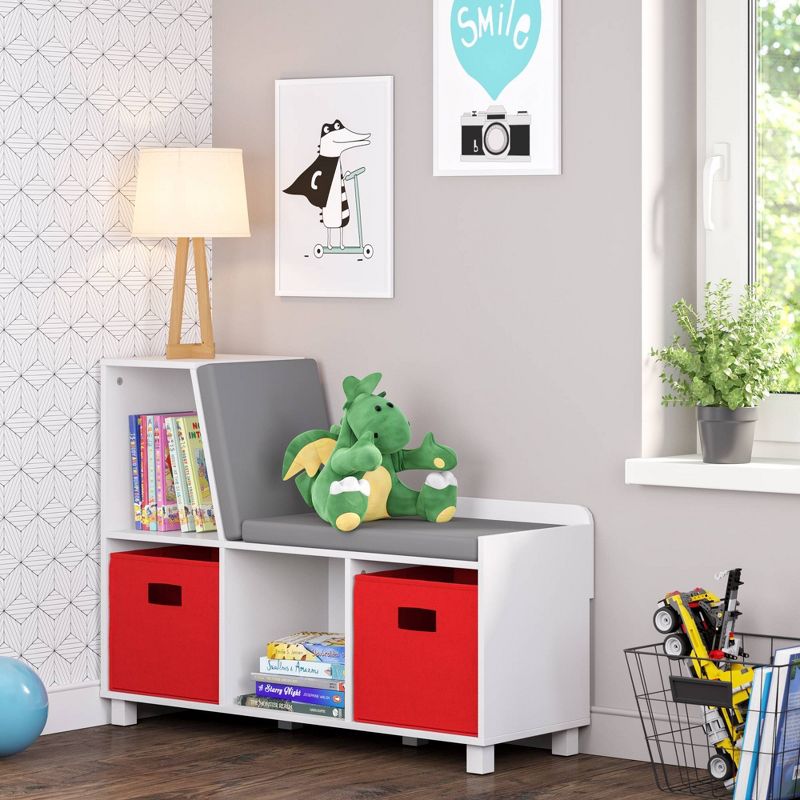 Book Nook Kids' Storage Bench with Cubbies - RiverRidge