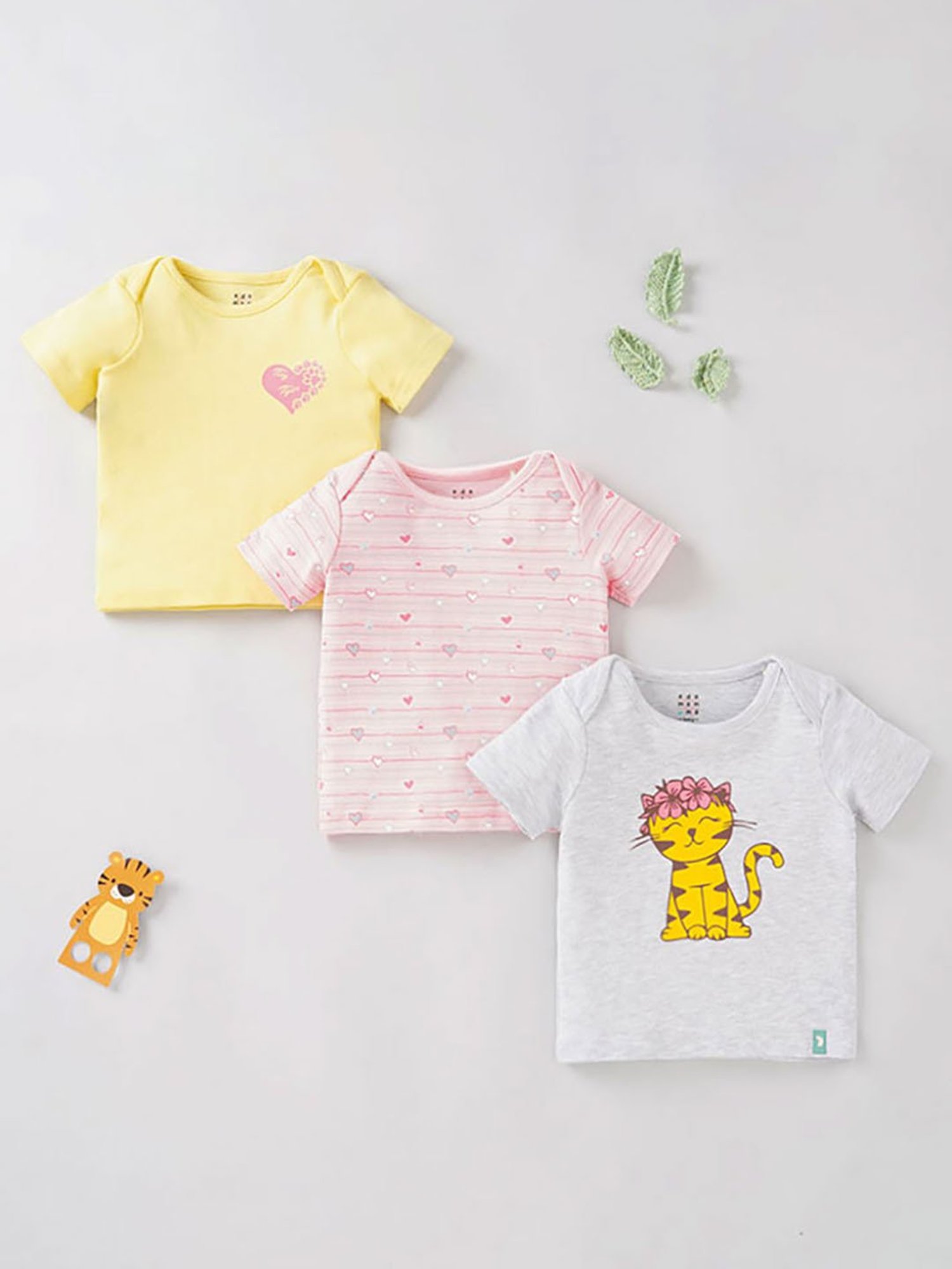 Ed-a-Mamma Baby Multicolor Printed Full Sleeves T-Shirt (Pack Of 3)