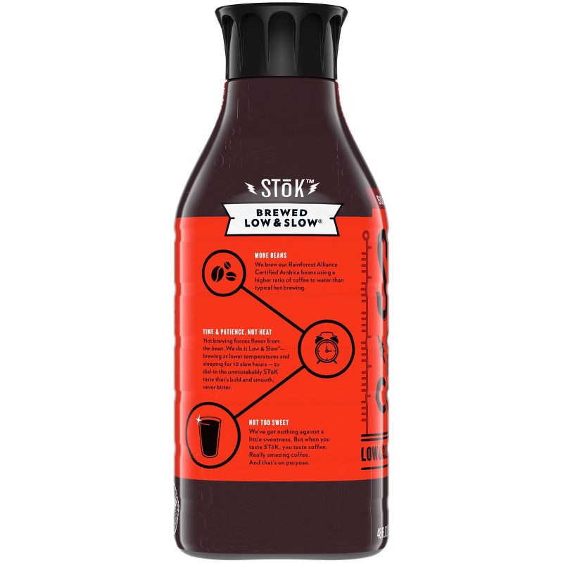 SToK Not Too Sweet Black Cold Brew Iced Coffee - 48 fl oz
