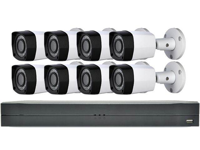 LaView Saturn Professional 16ch DVR with 8x 2MP Bullet Cameras