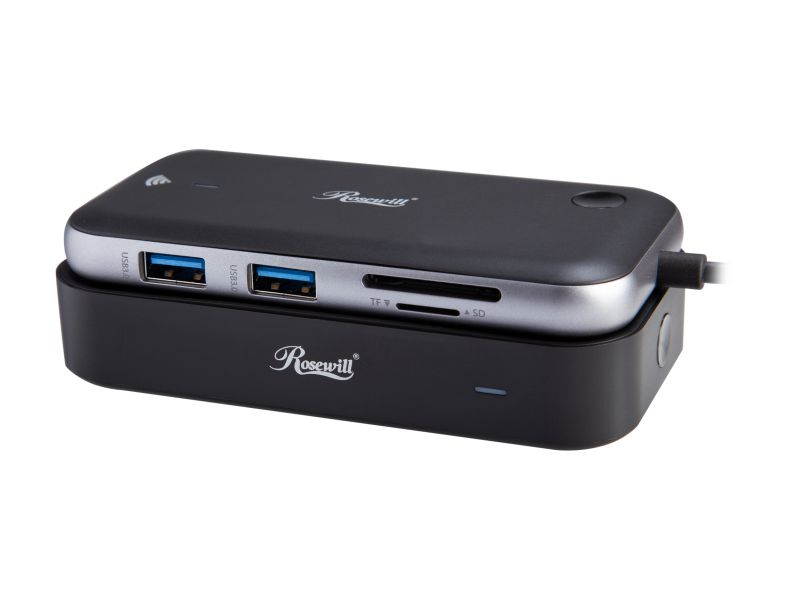 Rosewill Wireless HDMI/VGA Extender Video Transmitter & Receiver and USB Hub | 1080P 60Hz 30ft Range Zero Latency | Works with PC, Video Game Consoles, Streaming Devices, and More (RCHE-20003)