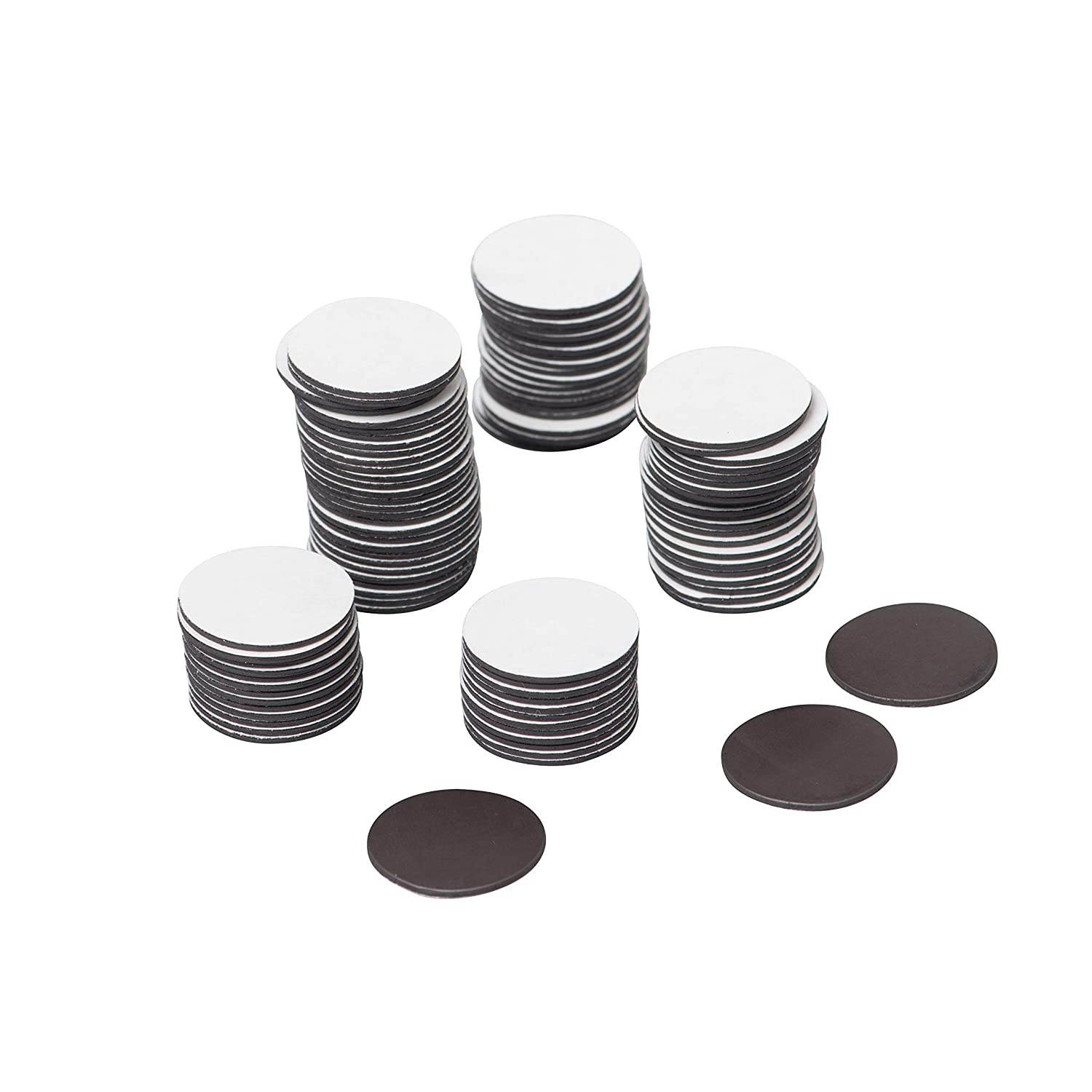 Dowling Magnets 735007 Adhesive Magnet Dots, 5.5" Height, 1" Width, 3.5" Length (Pack of 100)