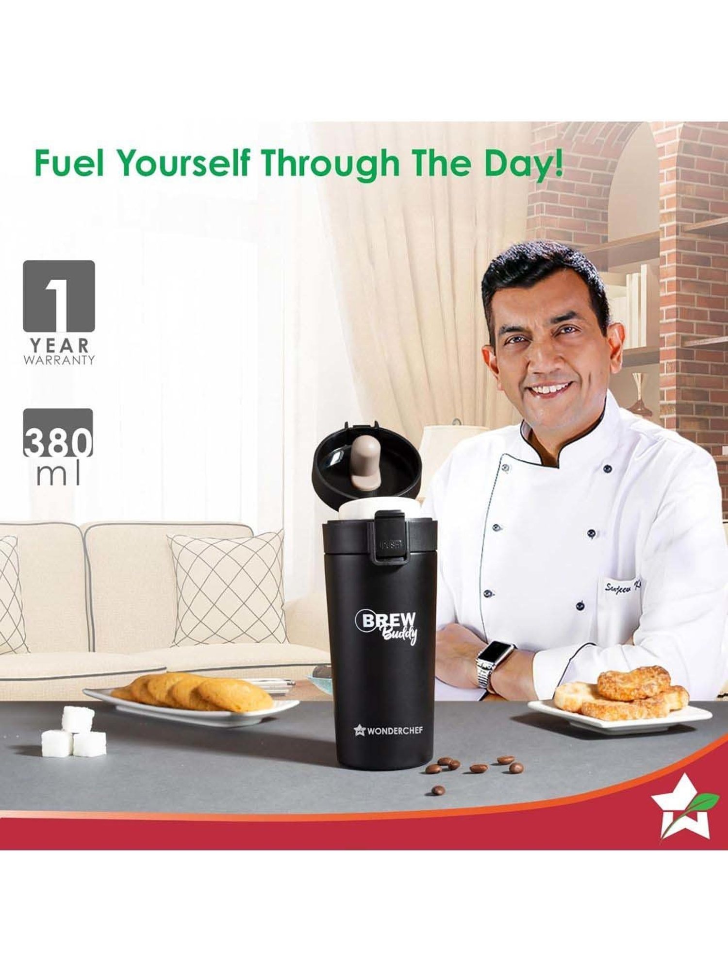 Milton Silver Stainless Steel Thermal Flask (1000 ml) - Set of 1