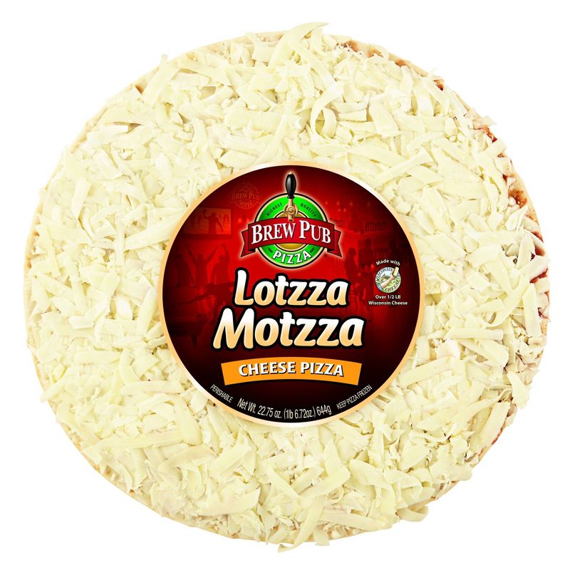 Brew Pub Lotzza Motzza Cheese Frozen Pizza - 22.75oz