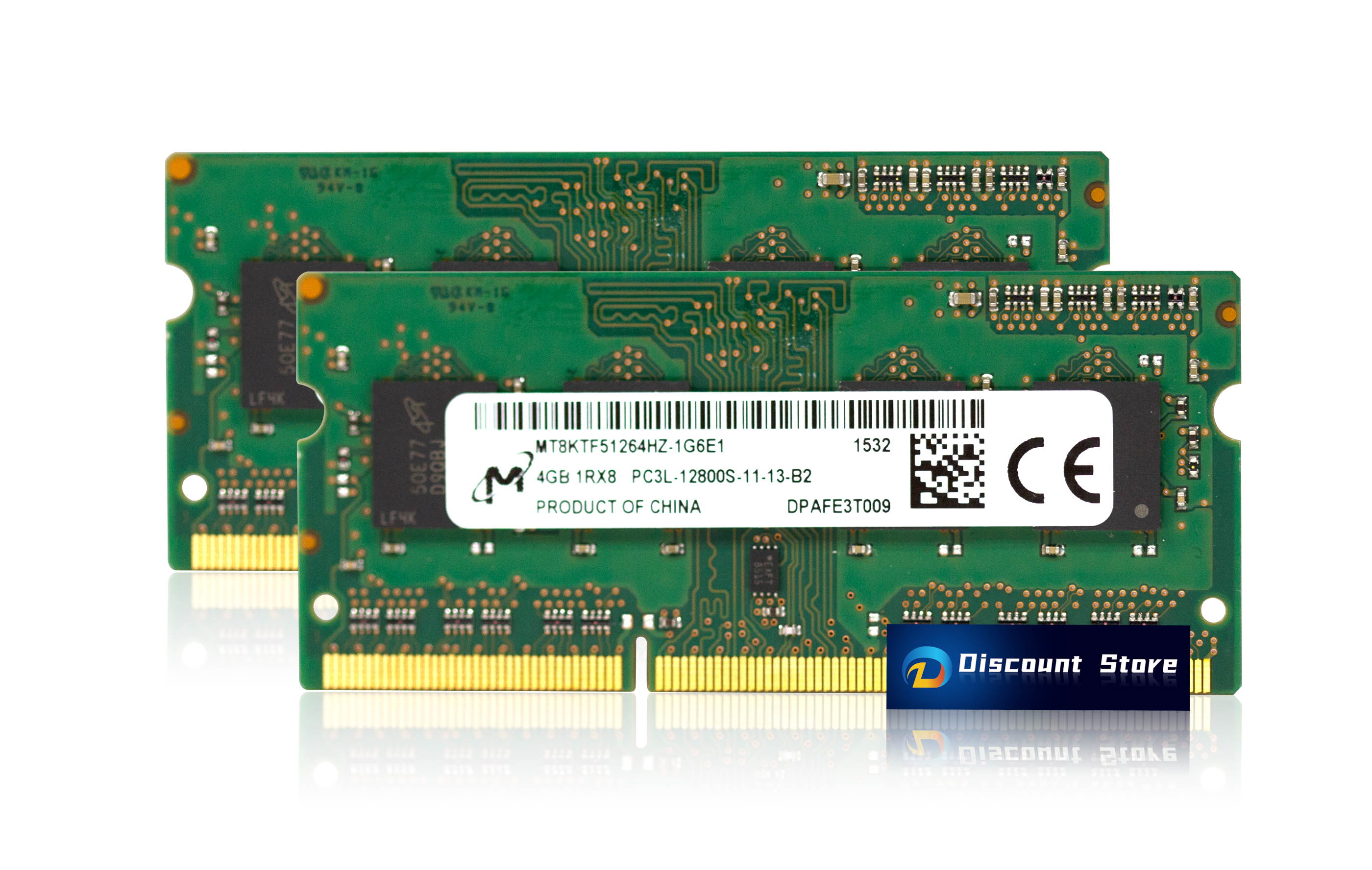 Micron 8GB(2X4GB) MT8KTF51264HZ-1G6E1 1RX8 PC3L-12800 DDR3L-1600 CL11 1.35V 204-PIN SDRAM Ram SODIMM Laptop Memory
