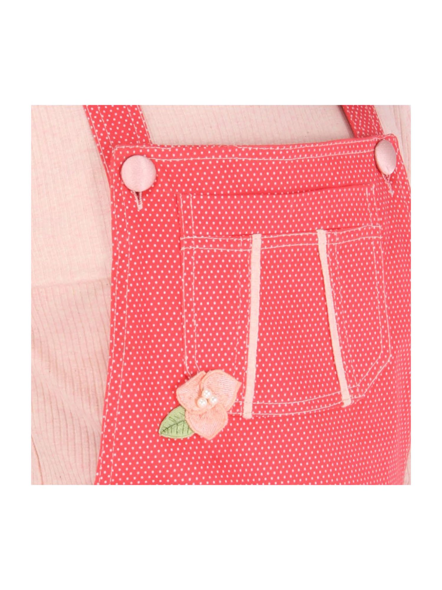 Cutecumber Kids Pink & White Printed Full Sleeves Dress