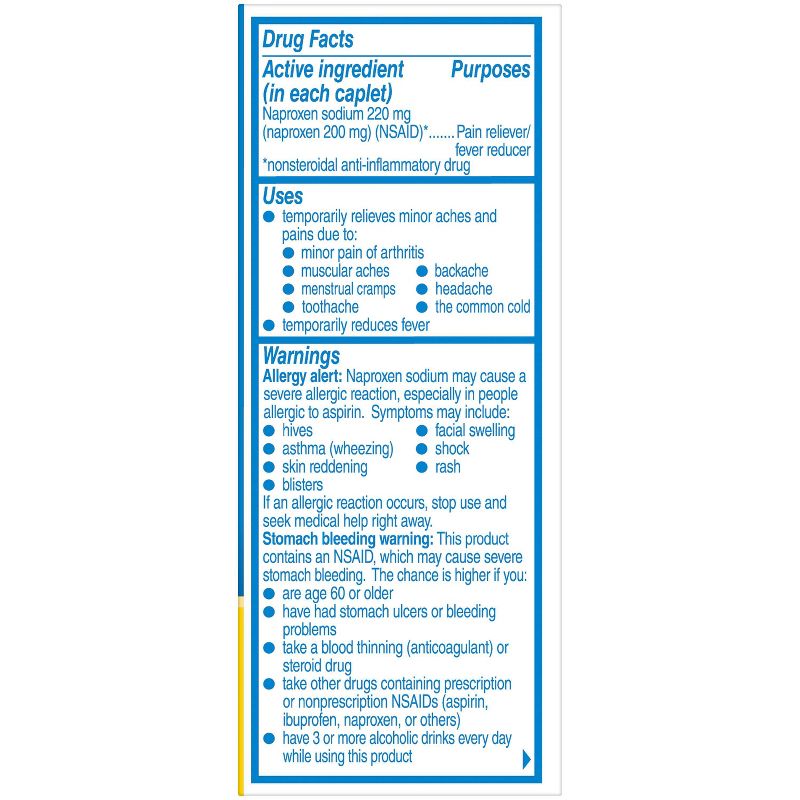 Aleve Naproxen Sodium Caplets (NSAID) - 24ct