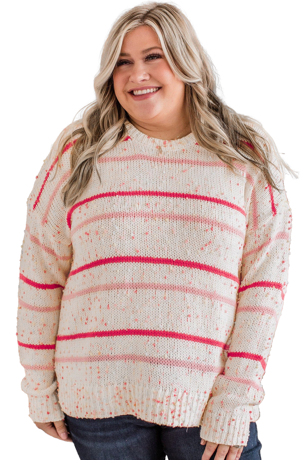 Bonbon Checkered Pattern Open Front Plus Size Cardigan