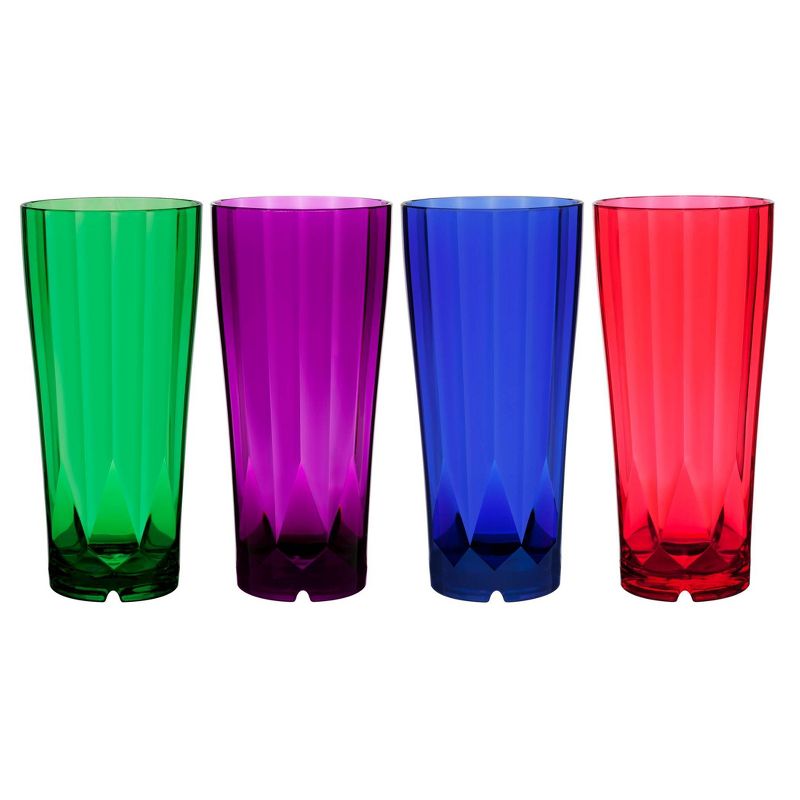 CreativeWare 28oz 8pk Acrylic Diamond Tumblers