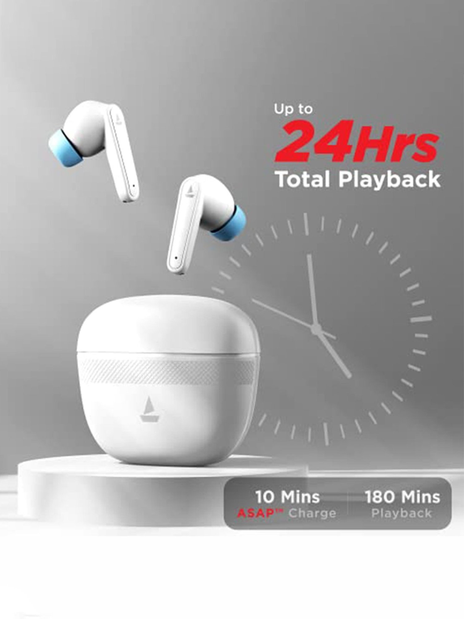Boat Airdopes 113 TWS Earbuds with 24H Playtime (Pearl White)