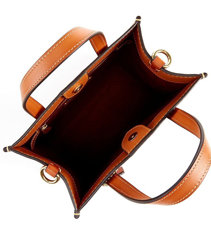 COACH Rainbow Signature Coated Canvas Field Tote Bag