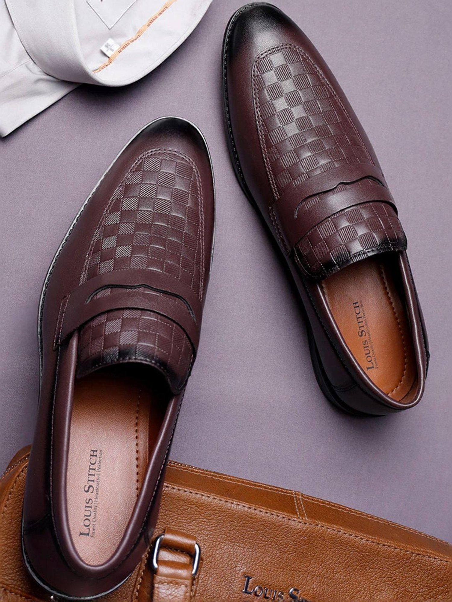 Louis Stitch Men's Tan Formal Loafers