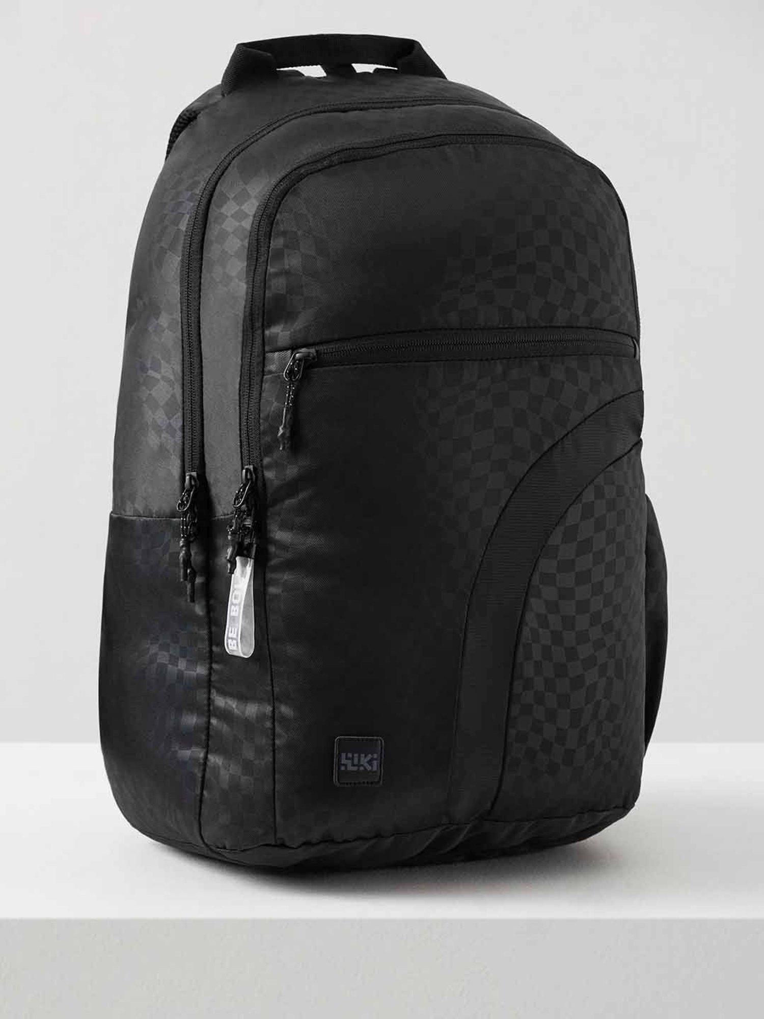 Wiki Back to School 3 Black Polyester Printed Backpack - 34 Ltrs