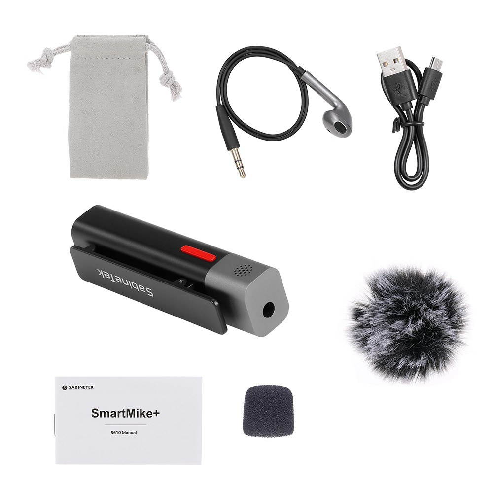 SmartMike+ Wireless BT Microphone BT Headset Volg Video Radio Device Short Video Recording Device for Vlogger