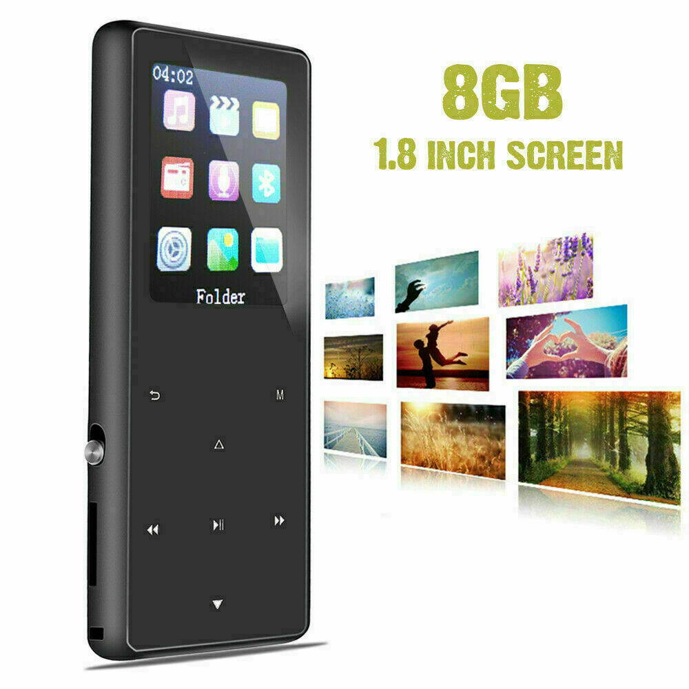 Portable Bluetooth MP3 Music Player with FM Hi-Fi Lossless Support up to 128GB