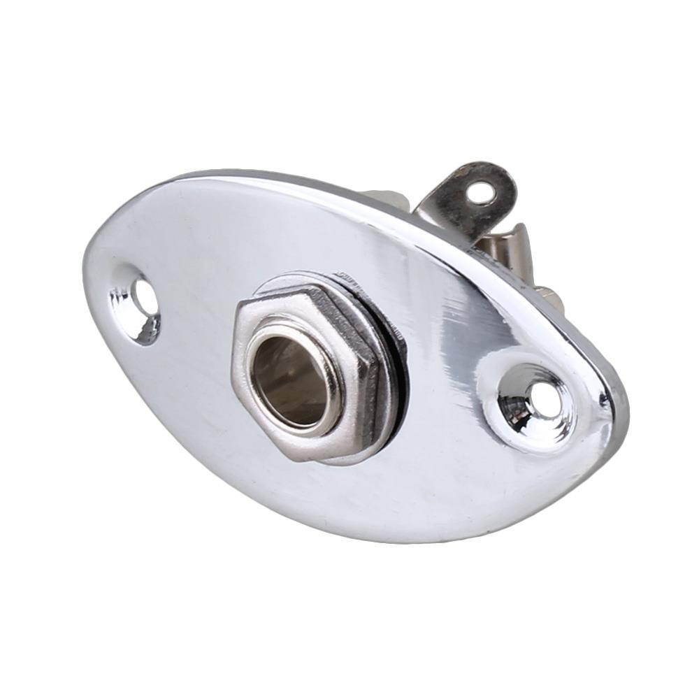 BQLZR Output Jack Plate Oval Mounting Screws for Electric Guitar Set of 5