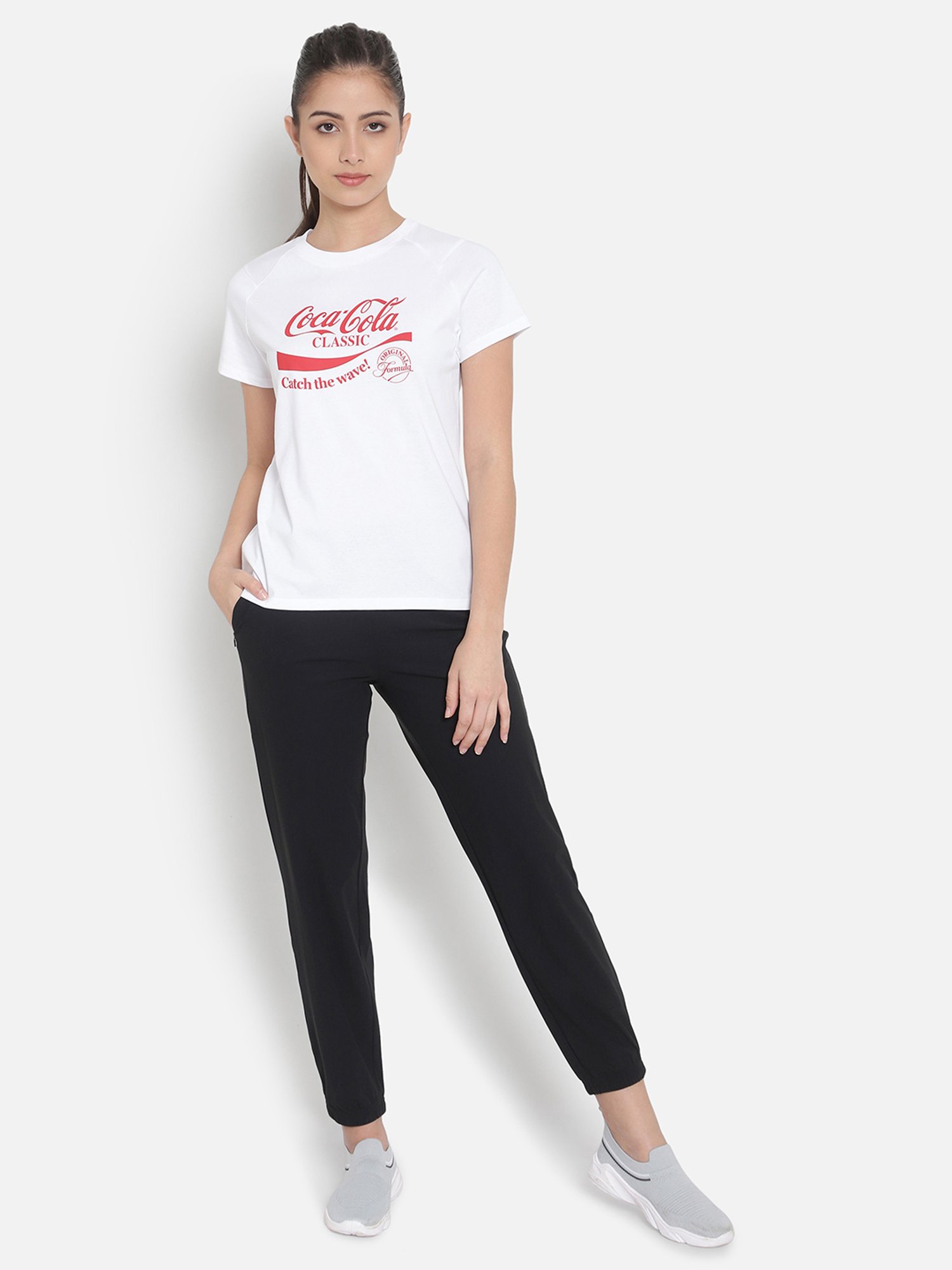 Anta White Cotton Printed Sports T-Shirt