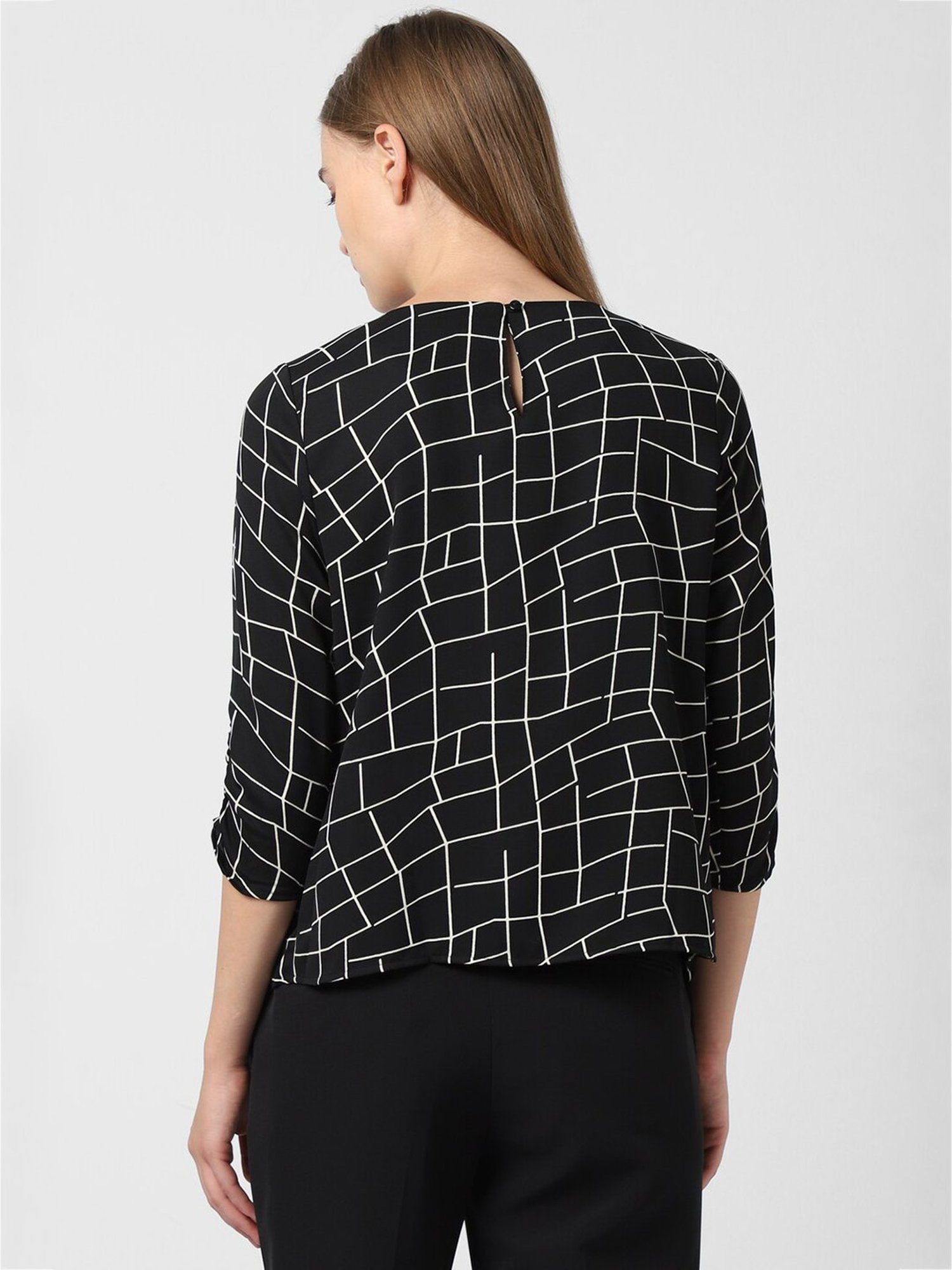 Van Heusen Black Printed Top