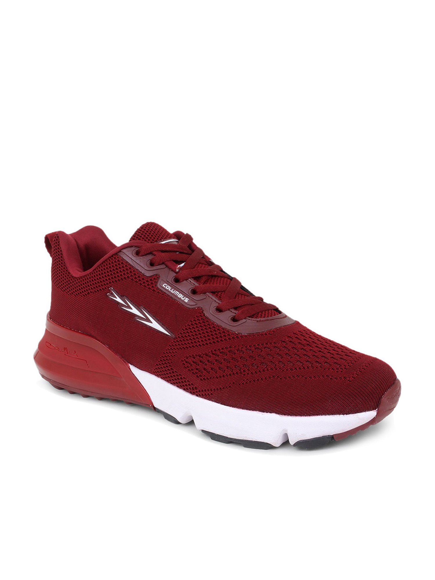 Columbus Men's Maroon Running Shoes