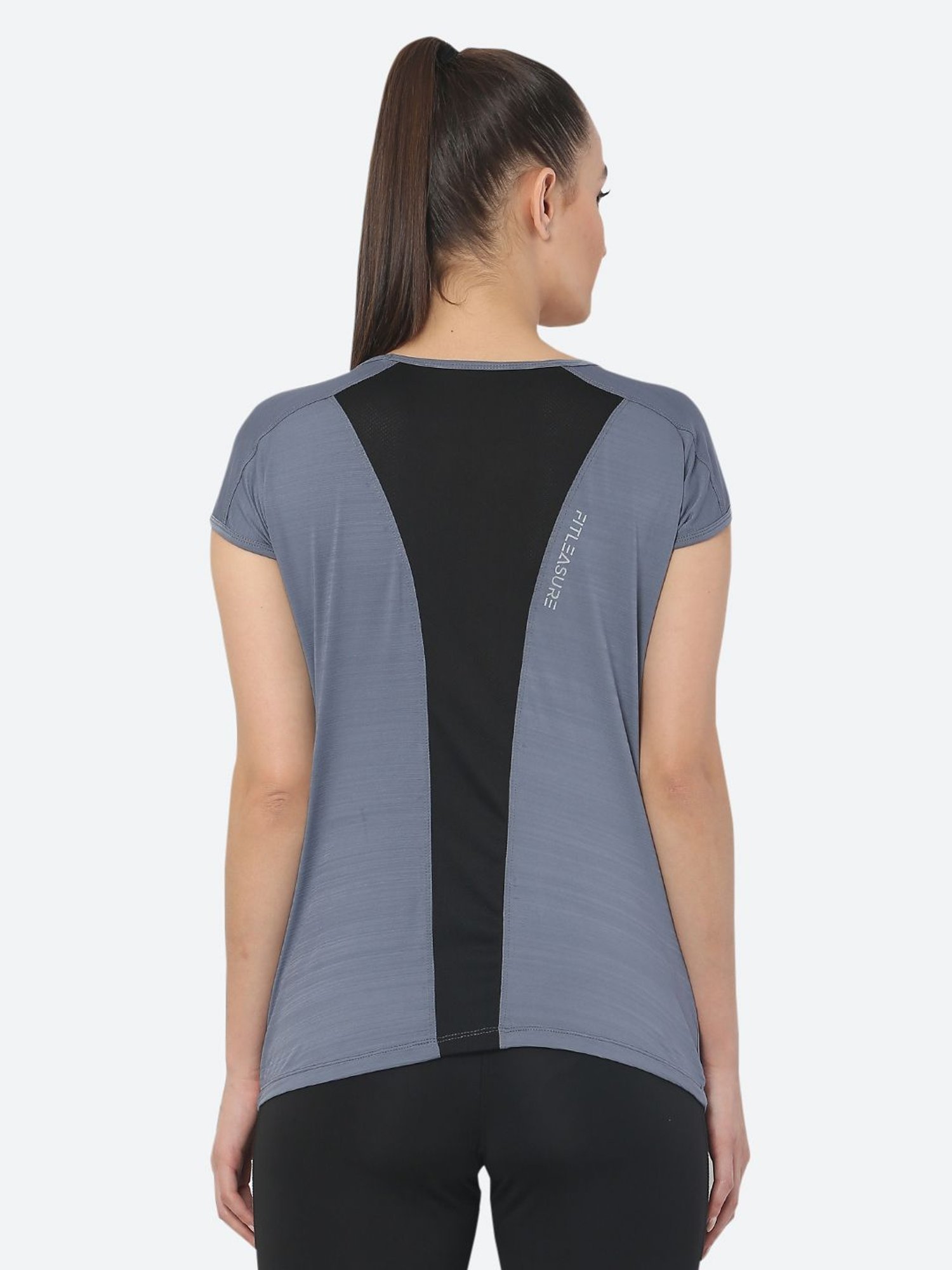 Fitleasure Light Grey Regular Fit T-Shirt