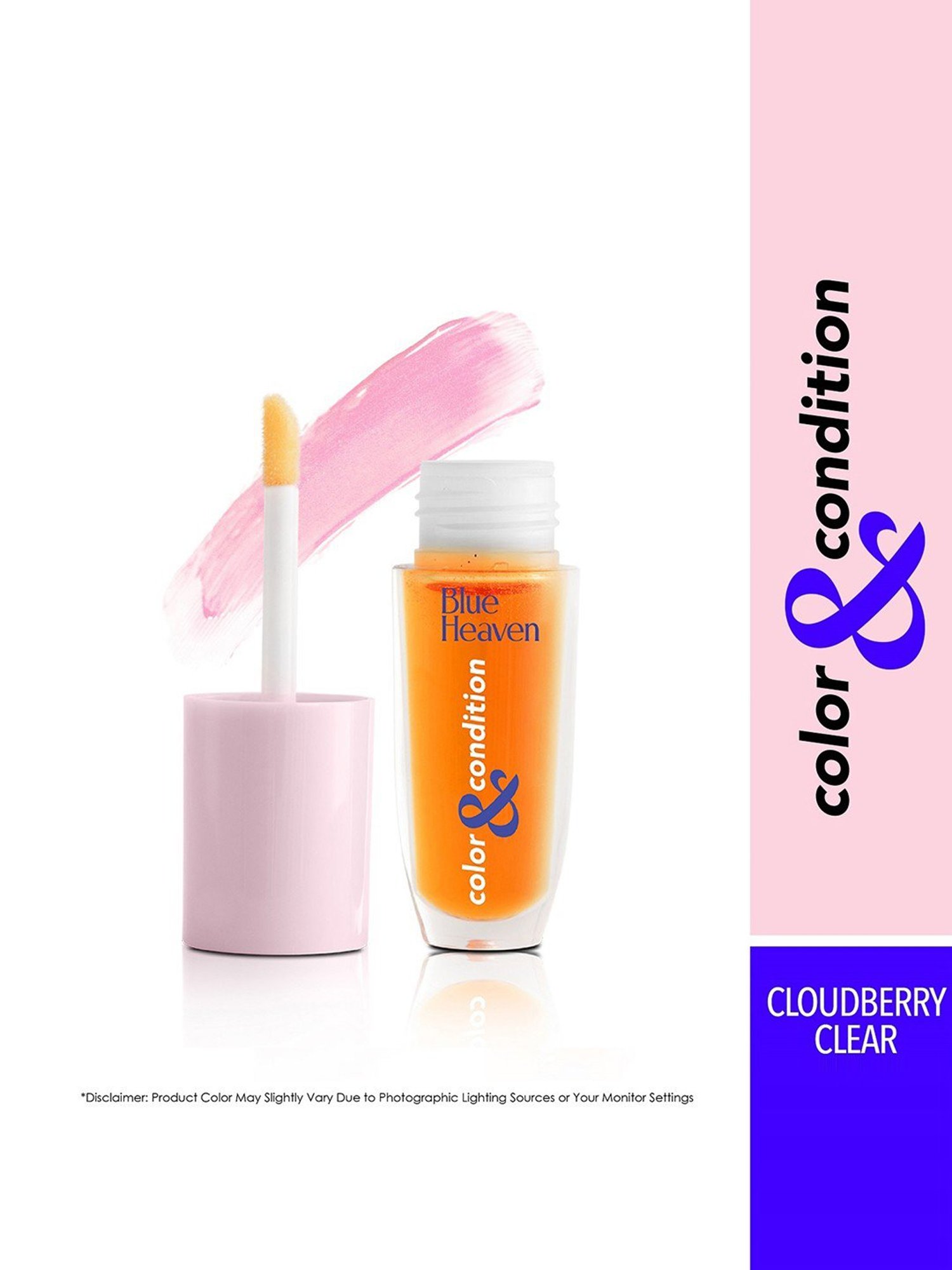 Blue Heaven Color & Condition Lip Oil Cloudberry Clear - 4.2 ml