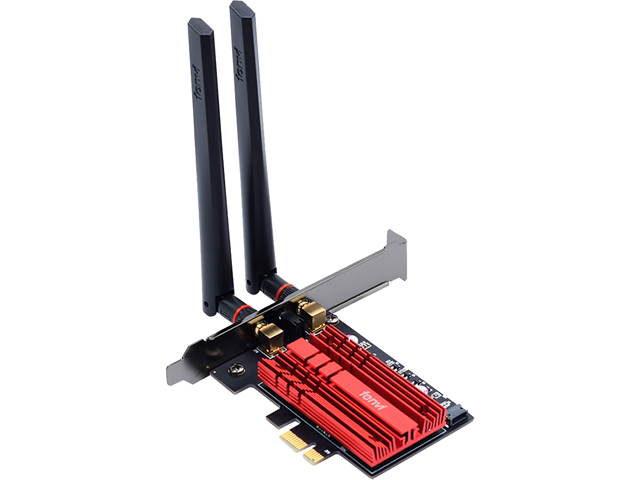fenvi FV-AX3000 WiFi 6 PCI-E 3000Mbps Bluetooth 5.1 Wifi Adapter Intel AX200 Wi-fi Card Wireless PCI Express 802.11ax/ac 2.4Ghz/5.0Ghz Dual Band MU-MIMO OFDMA With Heat Sink, for Windows 10 Linux