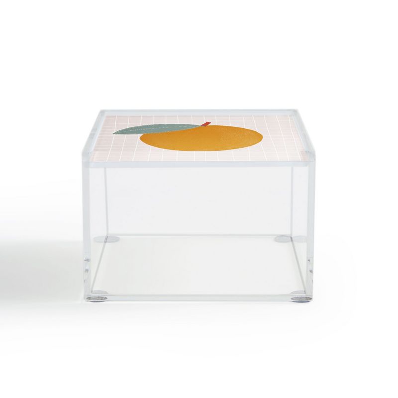 Hello Twiggs Orange Orange 4" x 4" Acrylic Box - Deny Designs
