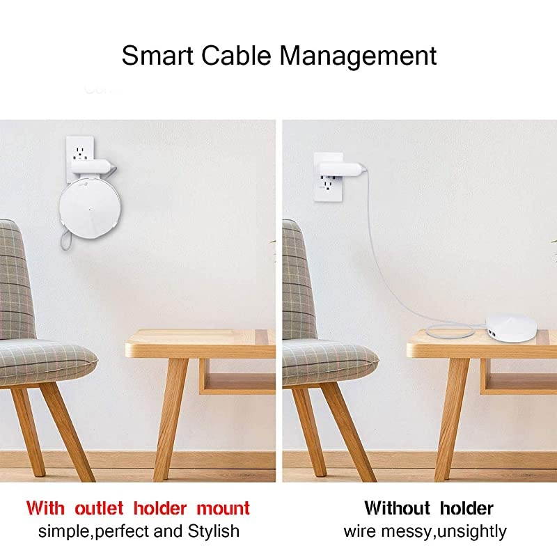 Wall Mount Holder for TP Link Deco M9 Plus Whole Home Mesh WiFi System No Cord Clutter and Save Space Ceiling Bracket 2 Pack