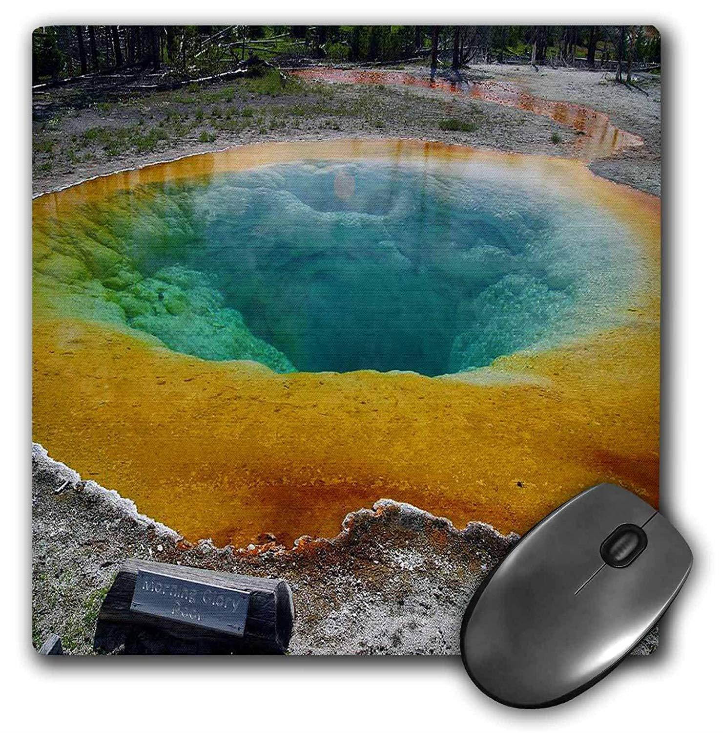 3dRose LLC 8 x 8 x 0.25 Inches Mouse Pad, Morning Glory Pool Yellowstone National Park (mp_17291_1)