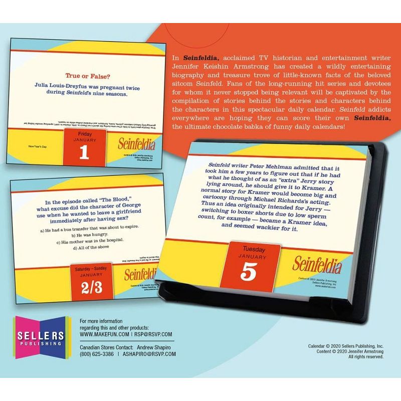 2021 Seinfeldia Trivia from the Show About Nothing Boxed Daily Calendar [Calendar] Armstrong, Jennifer