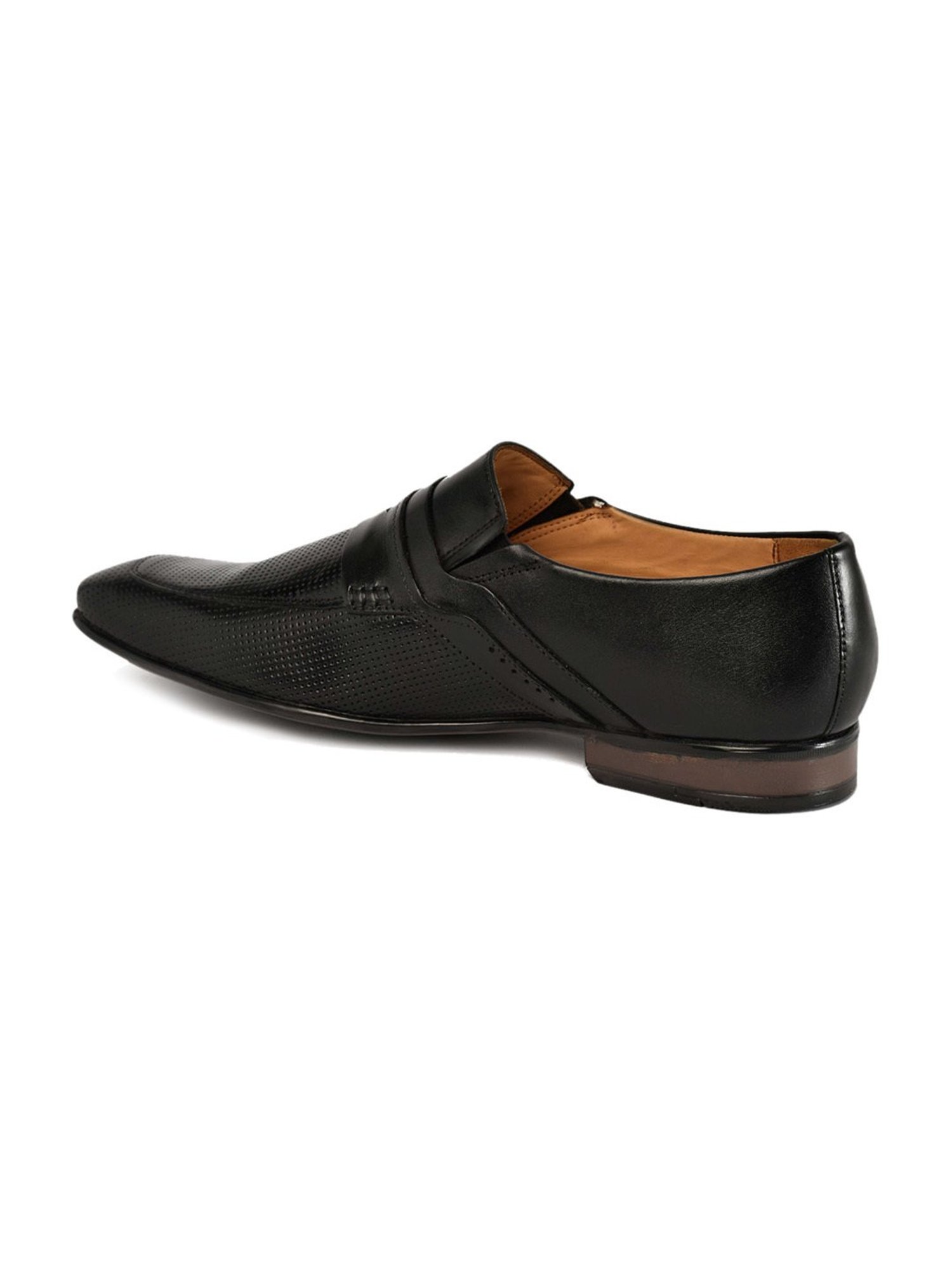 Ruosh Men's Black Formal Loafers