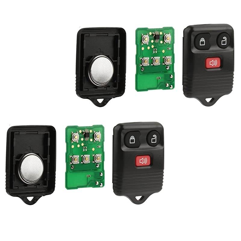 Fob less Entry Remote fits Ford, Lincoln, Mercury, Mazda F150 F250 F350 Escape Expedition Explorer Ranger (and More), Set of 2