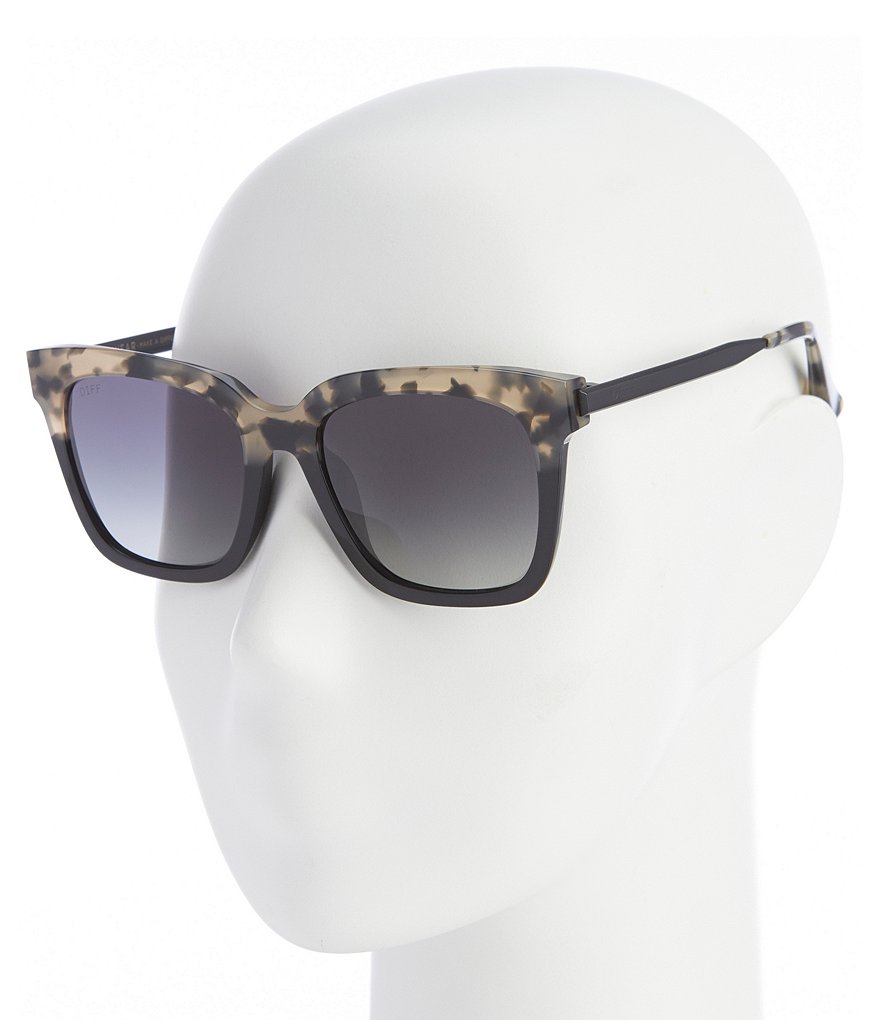 DIFF Eyewear Bella Over-Sized Polarized Sunglasses