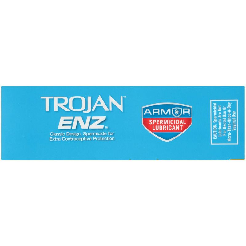 Trojan ENZ Lubricated Premium Latex Condoms - 12ct
