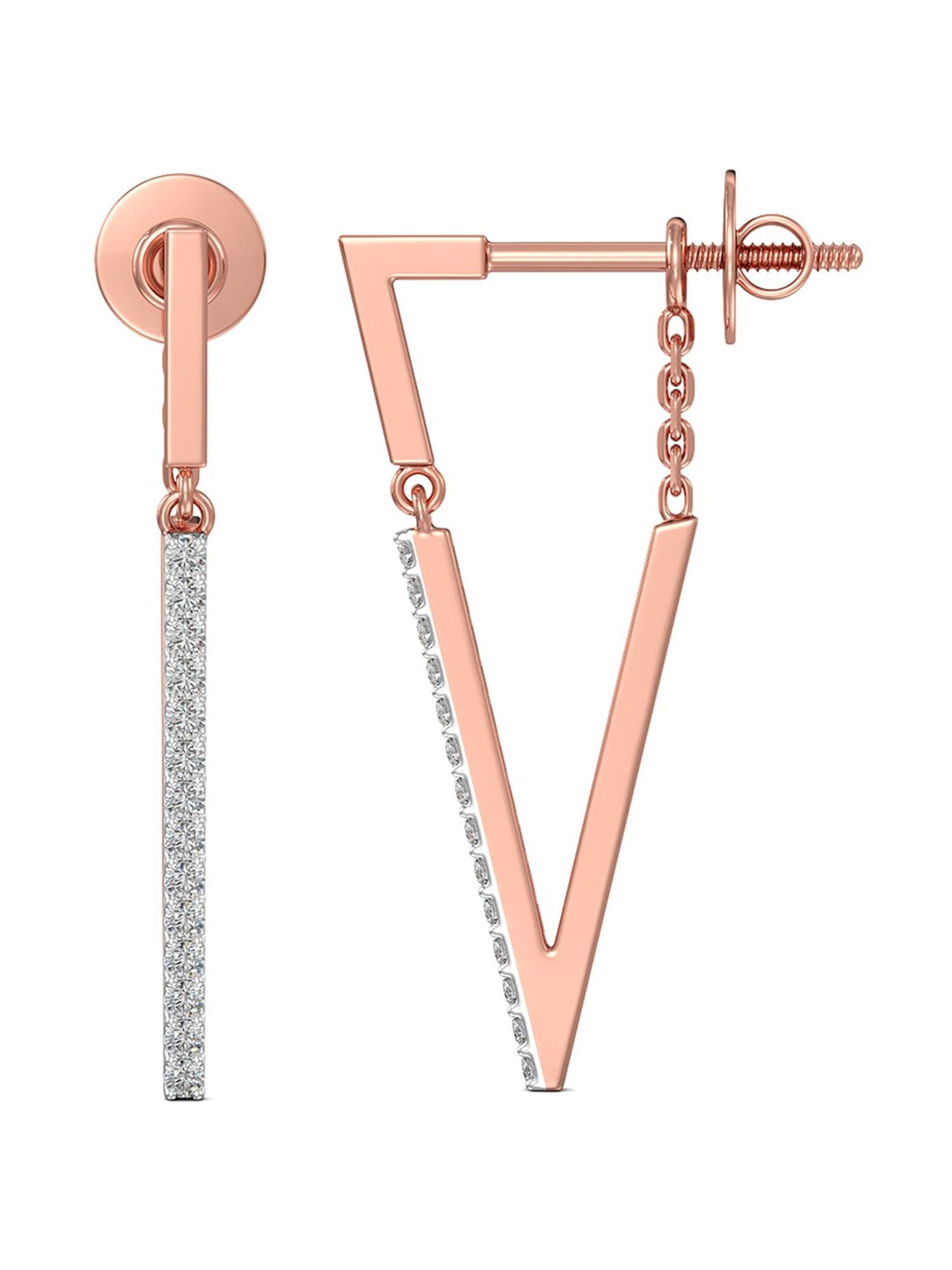 Joyalukkas 18 kt Gold & Diamond Earrings