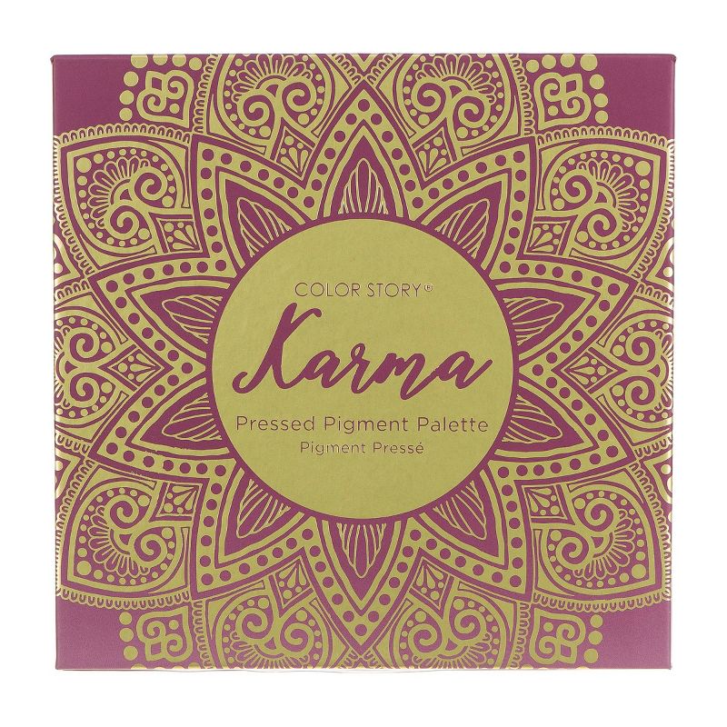 Color Story Pressed Pigment Eyeshadow Palette - Karma - 0.32oz