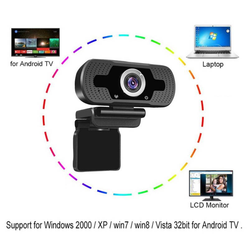 EFINNY 1080P Webcam for PC, Full HD Computer Camera, USB Web cam with Microphone, Autofocus Web Camera Streaming Camera for Skype, Streaming, Teleconference etc.