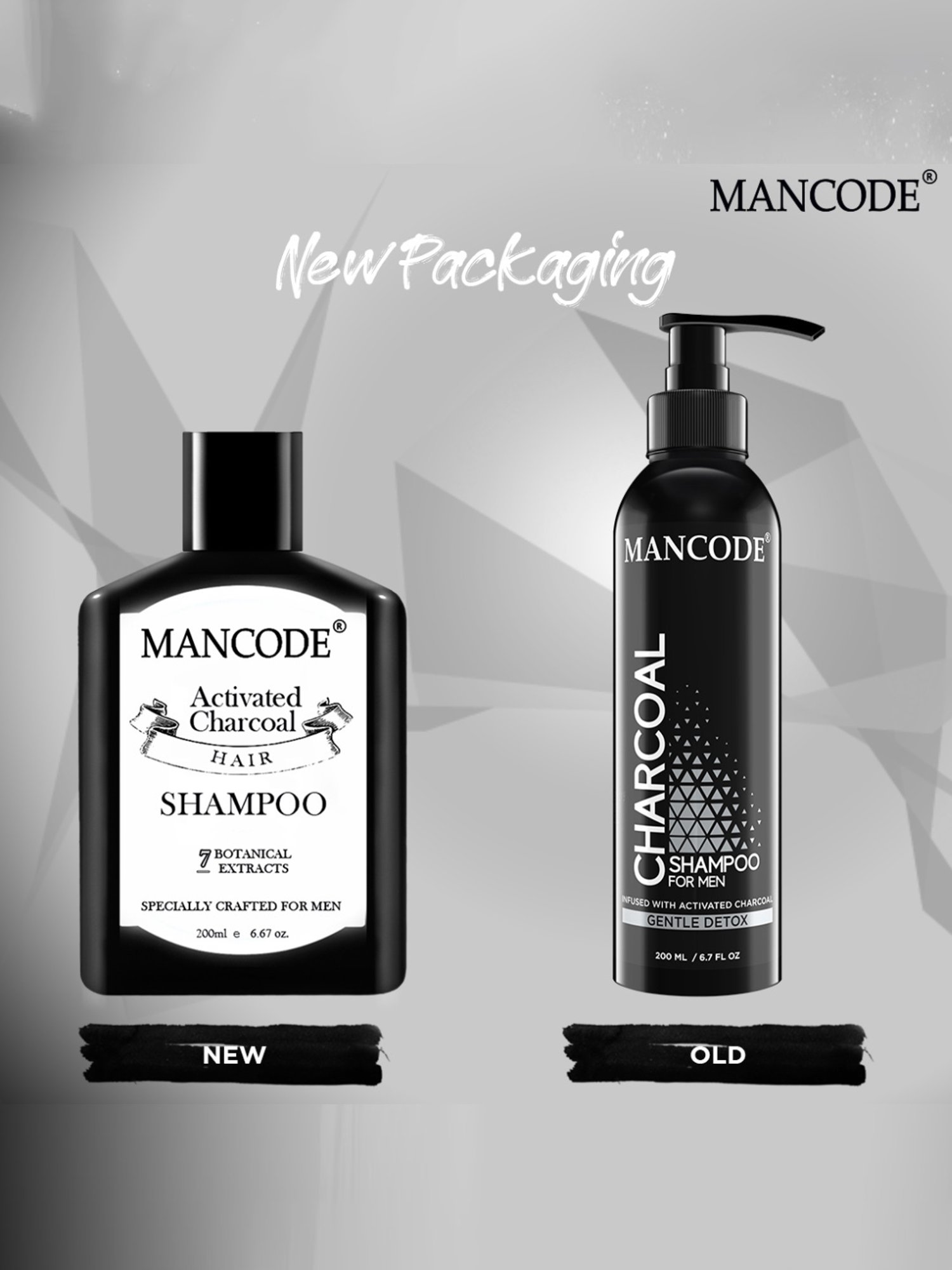 Mancode Charcoal Shampoofor Men - 200 ml