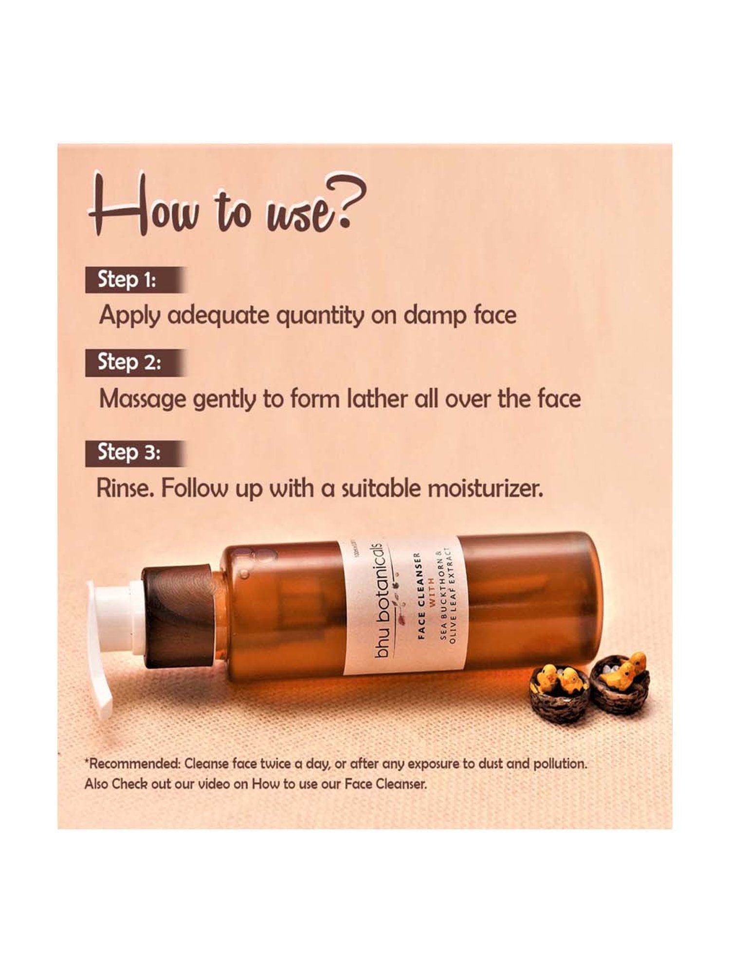 bhu botanicals Skin Brightening Face Cleanser - 100 ml