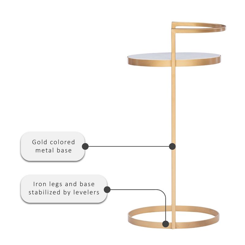Kleier Side Table Gold - Powell Company