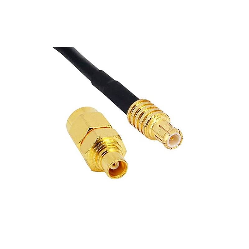 1090Mhz Antenna MCX Plug Connector 2.5dbi Gains ADS-B Aerial with Magnet Base RG174 1M+MCX Female to SMA Male Adapter Connector