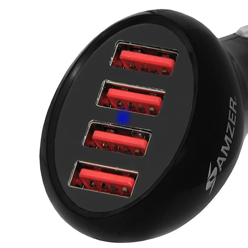 10A50W 4Port USB Car Charger with Intelligent Rapid Charge Technology